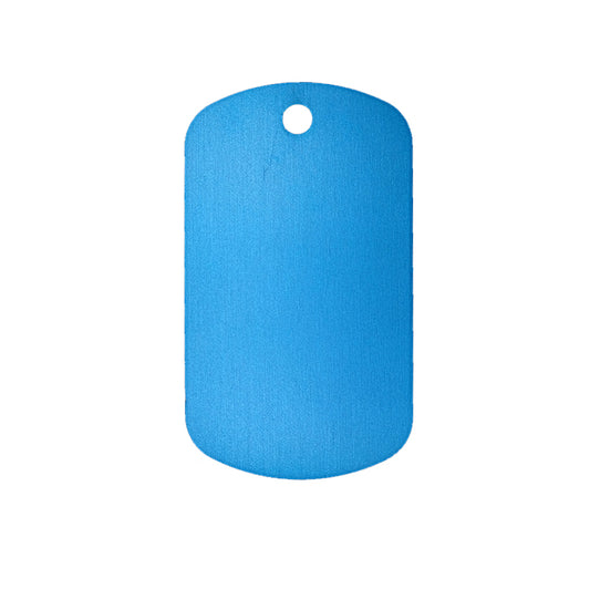 Anodised Aluminium ID Tags - Traditional "Dog Tag"