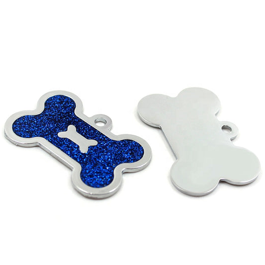 Alloy ID Tags - All Glitter Bone
