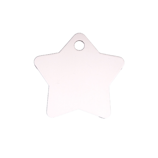 Anodised Aluminium ID Tags - Star