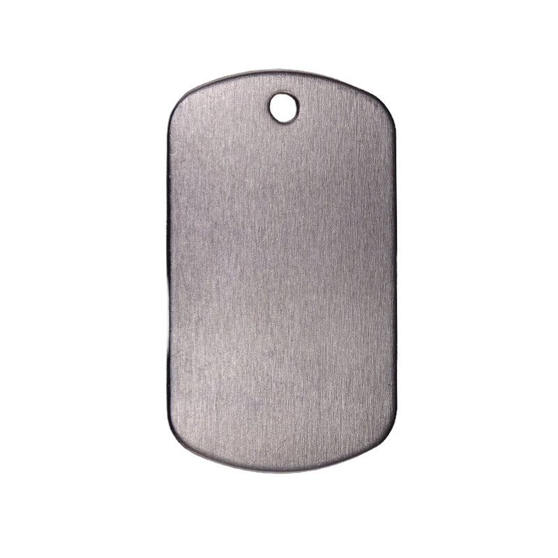 Anodised Aluminium ID Tags - Traditional "Dog Tag"