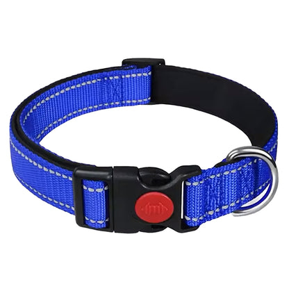 Padded Adjustable Dog Collars - Multiple Colours