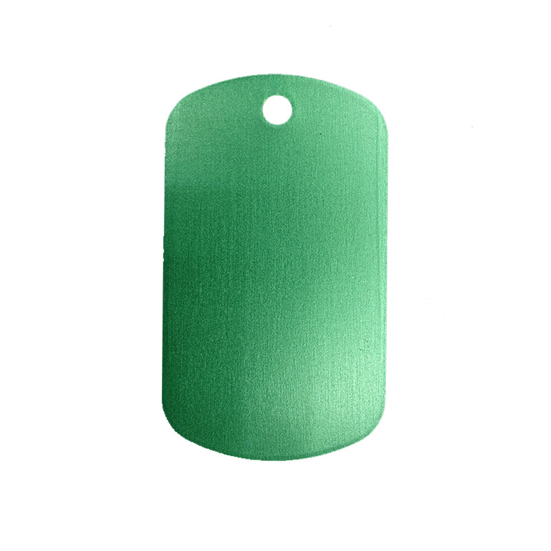 Anodised Aluminium ID Tags - Traditional "Dog Tag"