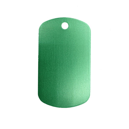 Anodised Aluminium ID Tags - Traditional "Dog Tag"