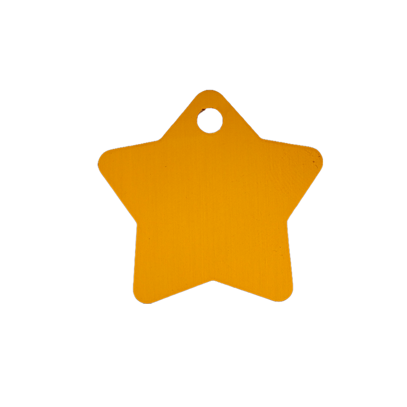 Anodised Aluminium ID Tags - Star