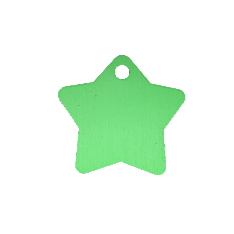 Anodised Aluminium ID Tags - Star