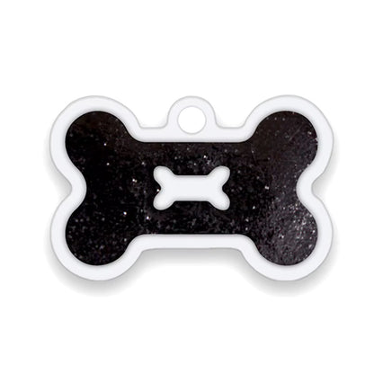 Alloy ID Tags - All Glitter Bone