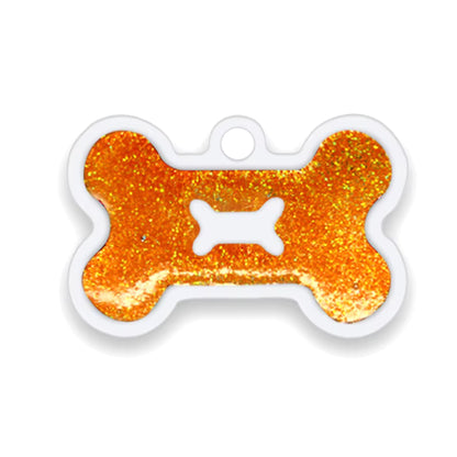Alloy ID Tags - All Glitter Bone