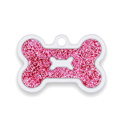 Alloy ID Tags - All Glitter Bone