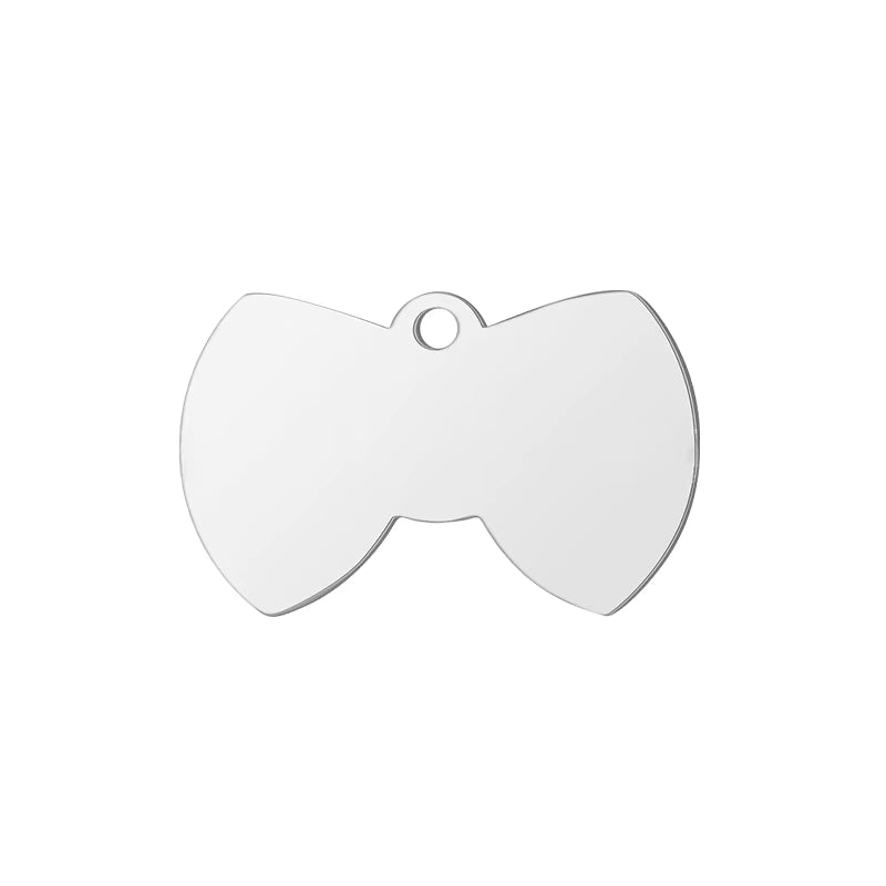 Stainless Steel ID Tags - Bow Tie