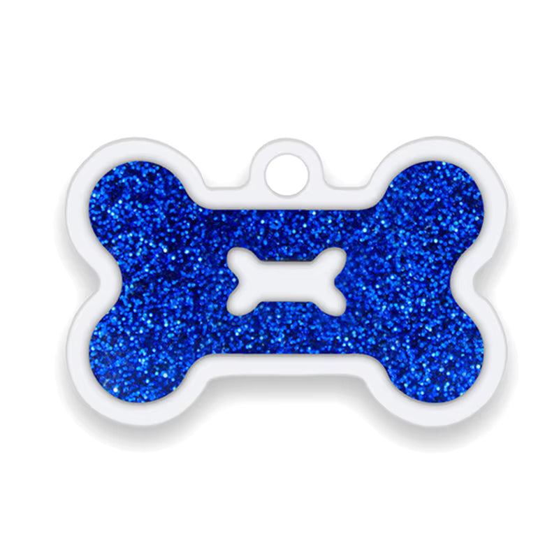 Alloy ID Tags - All Glitter Bone