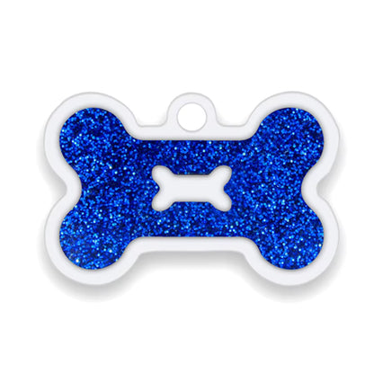 Alloy ID Tags - All Glitter Bone