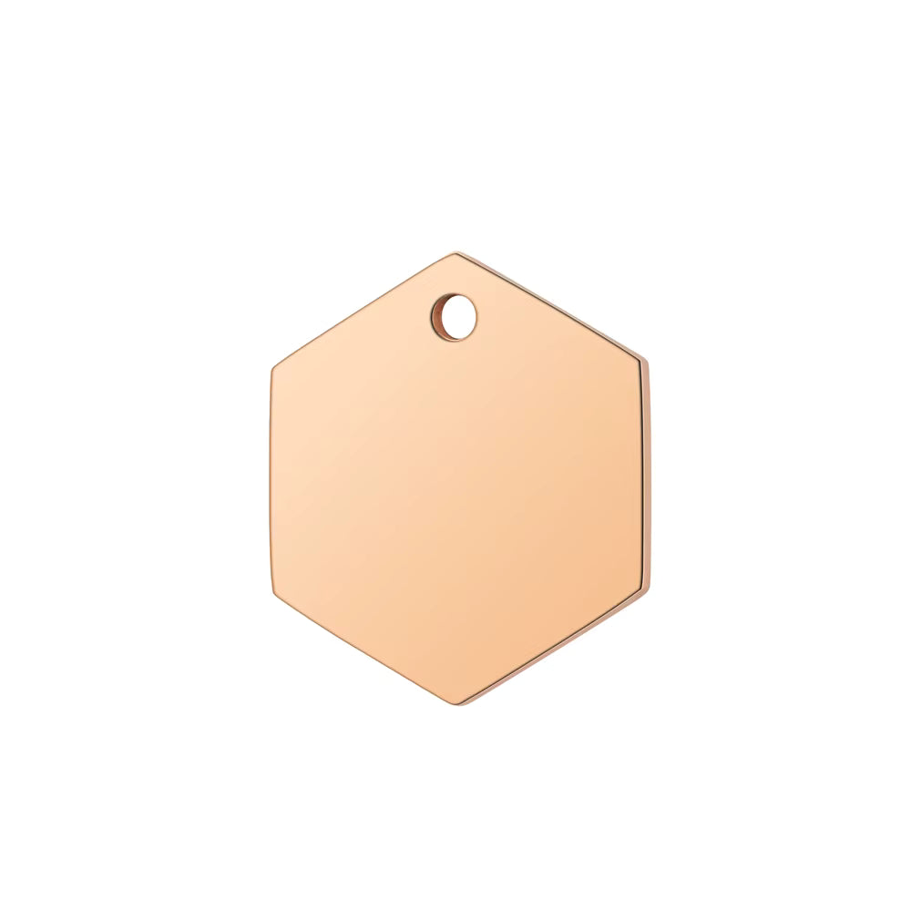 Stainless Steel ID Tags - Hexagon