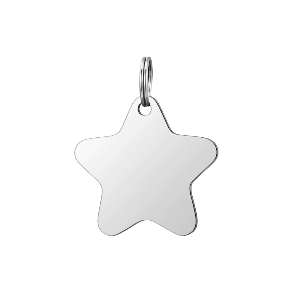 Stainless Steel ID Tags - Star
