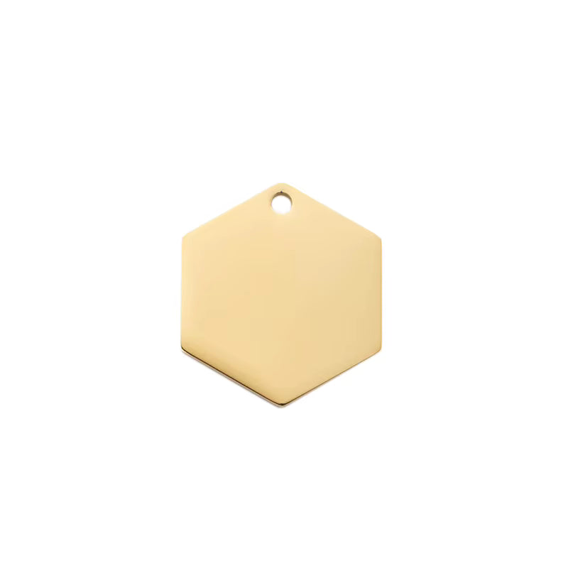 Stainless Steel ID Tags - Hexagon