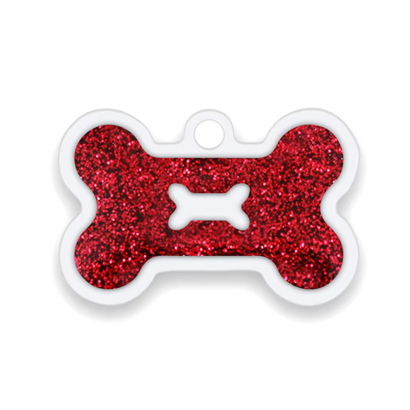 Alloy ID Tags - All Glitter Bone