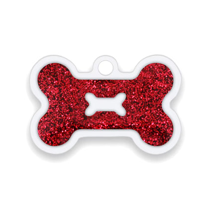 Alloy ID Tags - All Glitter Bone