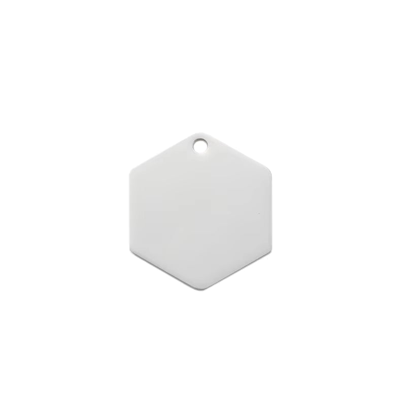 Stainless Steel ID Tags - Hexagon