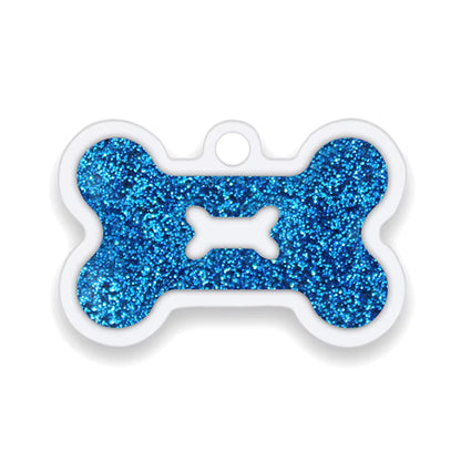 Alloy ID Tags - All Glitter Bone