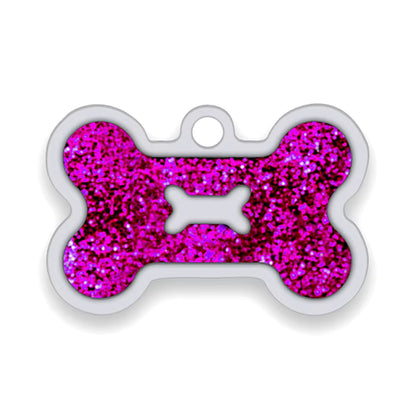 Alloy ID Tags - All Glitter Bone