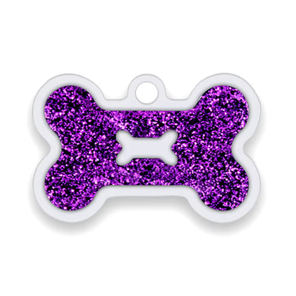 Alloy ID Tags - All Glitter Bone