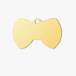 Stainless Steel ID Tags - Bow Tie