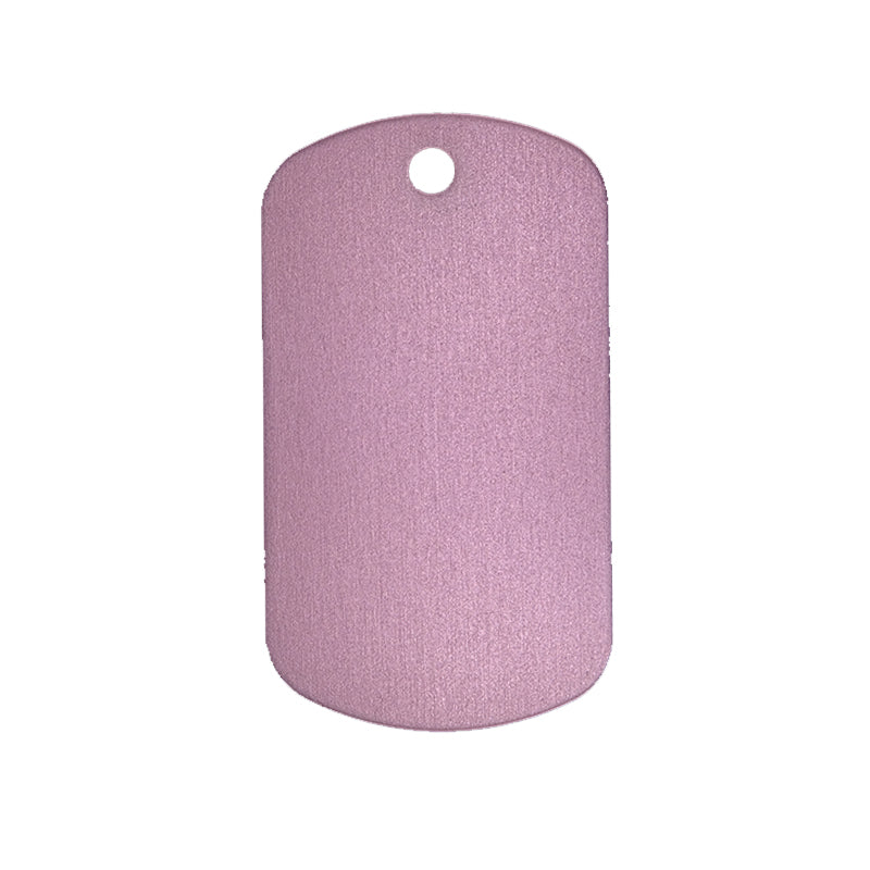 Anodised Aluminium ID Tags - Traditional "Dog Tag"