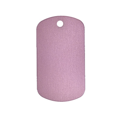 Anodised Aluminium ID Tags - Traditional "Dog Tag"