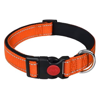 Padded Adjustable Dog Collars - Multiple Colours