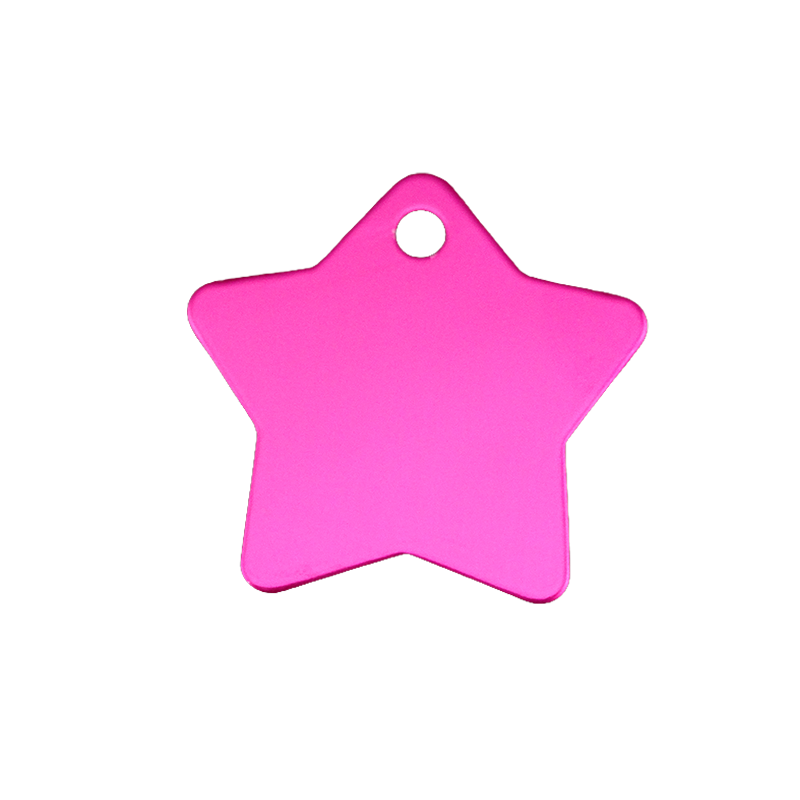 Anodised Aluminium ID Tags - Star