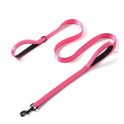 Dual Handle Dog Lead - Assorted Colours