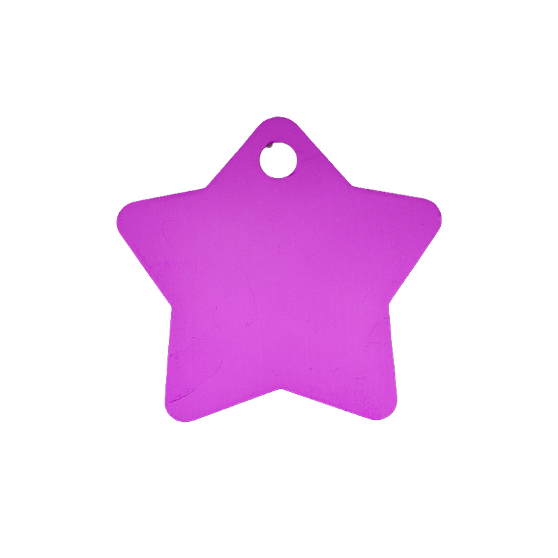 Anodised Aluminium ID Tags - Star