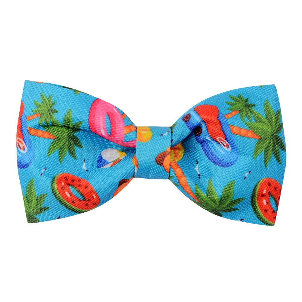 Dog Collar Bows - Tropical