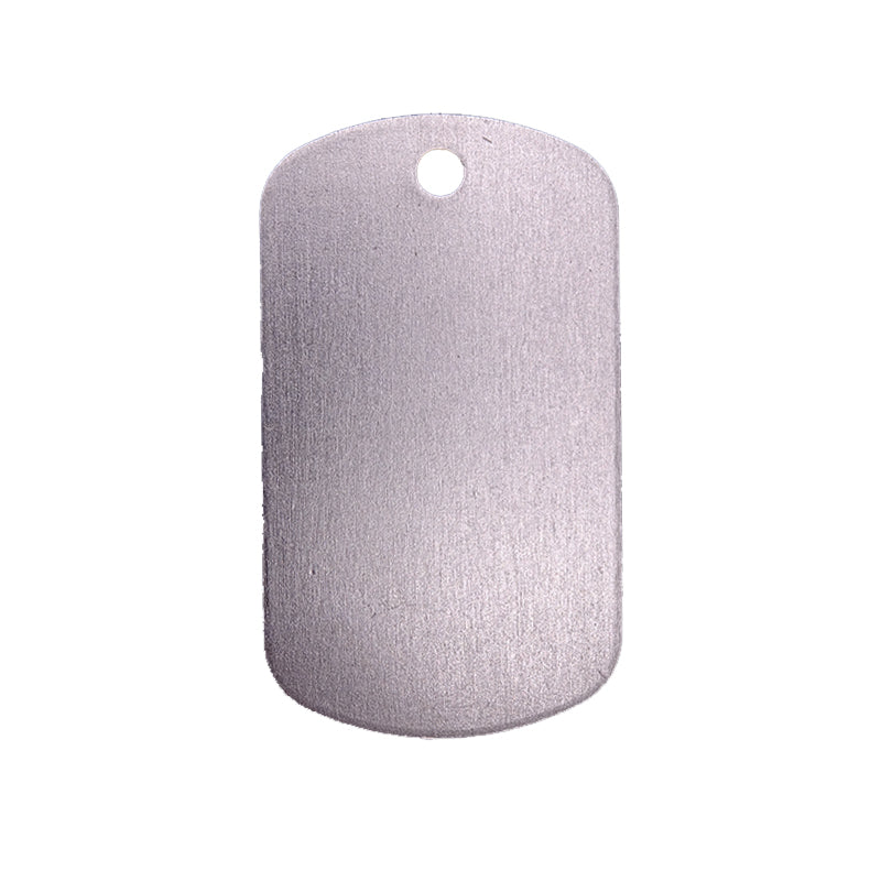 Anodised Aluminium ID Tags - Traditional "Dog Tag"