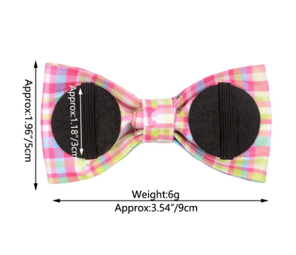 Dog Collar Bows - Plaid