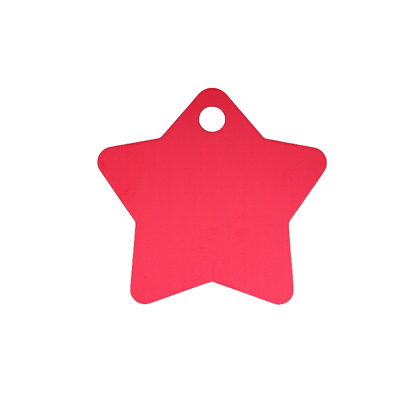 Anodised Aluminium ID Tags - Star